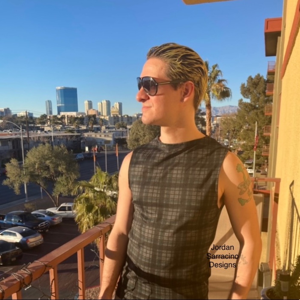 Jordan Sarracino Designs Green Plaid Vest